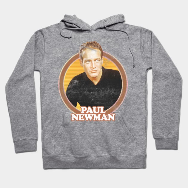 Paul Newman / Retro Aesthetic Fan Art Design Hoodie by DankFutura